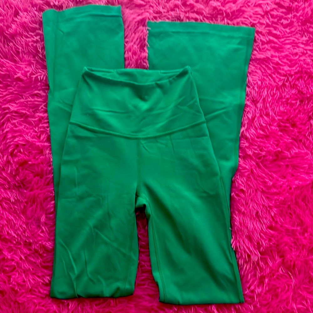 Women's Green High-Waisted Pants
